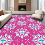 Vibrant Fuchsia Starburst Bloom Rug