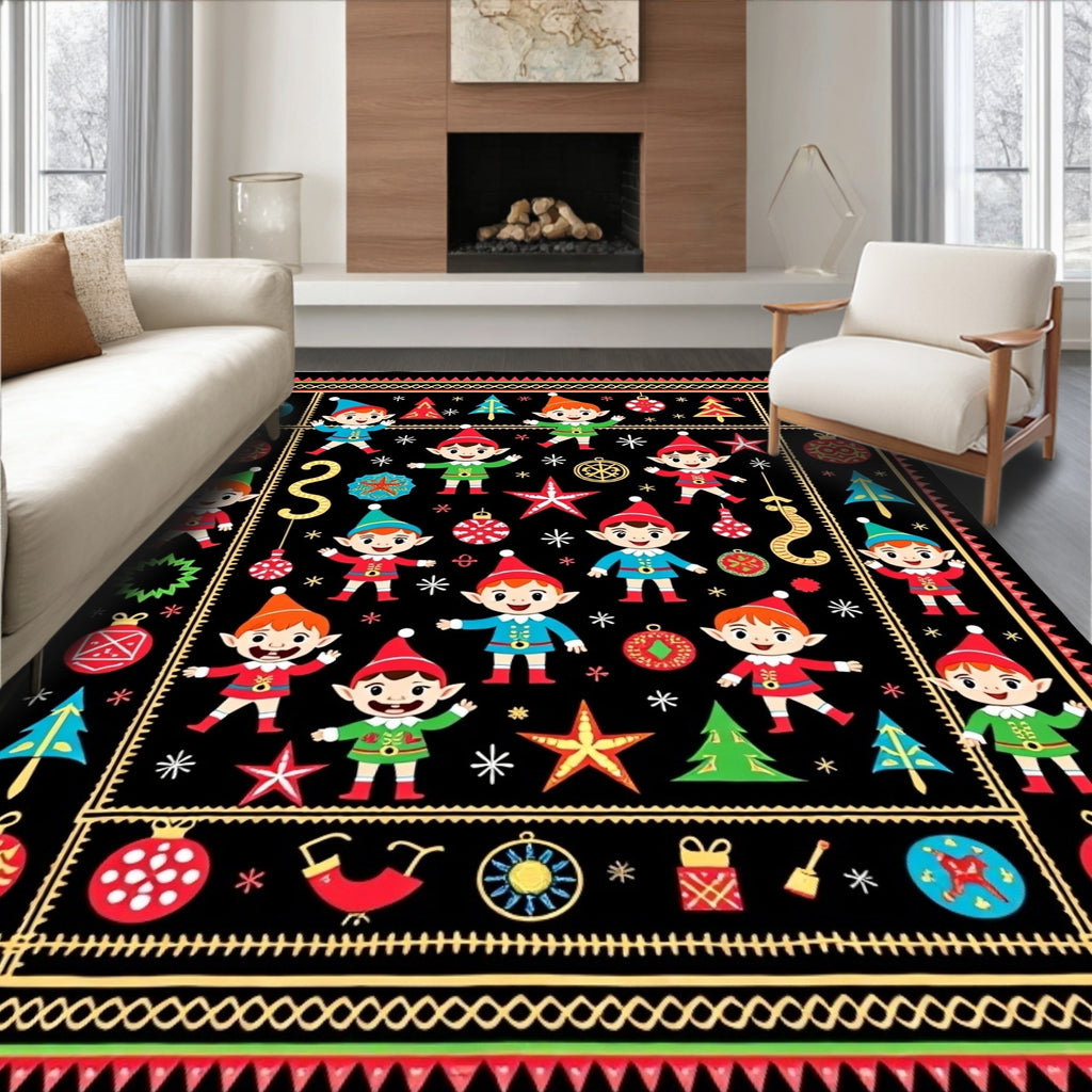 Christmas Elf Holiday Whimsy Rug