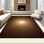 Radiant Sunburst Brown Rug