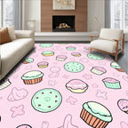 Pastel Cupcake Scatter Cute Rug