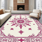 Ornate Bloom Border Art Rug
