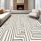 Navajo Inspired Gray Maze Rug