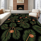 Evergreen Pine Conifer Foliage Garland Rug