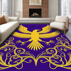 Golden Eagle Purple Floral Accents Rug