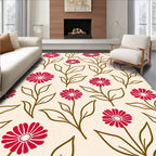 Red Daisy Botanical Garden Rug