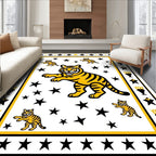 Golden Tiger Cub Starry Night Rug