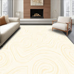 Creamy Swirl Marble Abstract Rug