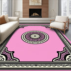 Pale Rose Mandala Framing 4 words, 22 characters Rug
