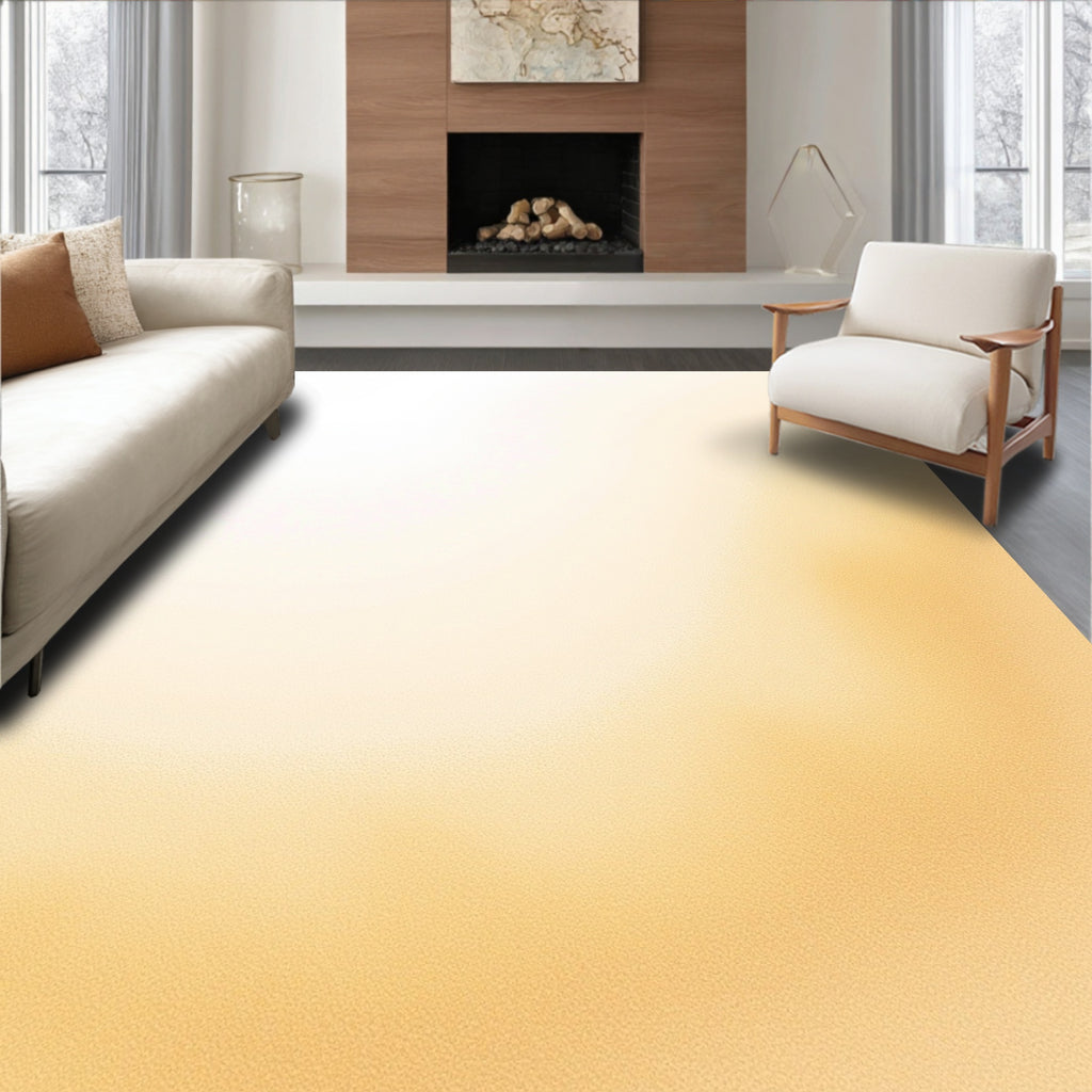 Golden Orange Abstract Gradient Rug