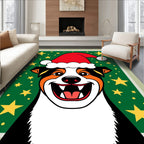 Jolly Dog Christmas Starry Night Rug