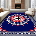 Royal Blue Ballerina Medallion Rug