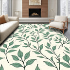 Sage Green Botanical Vine Rug