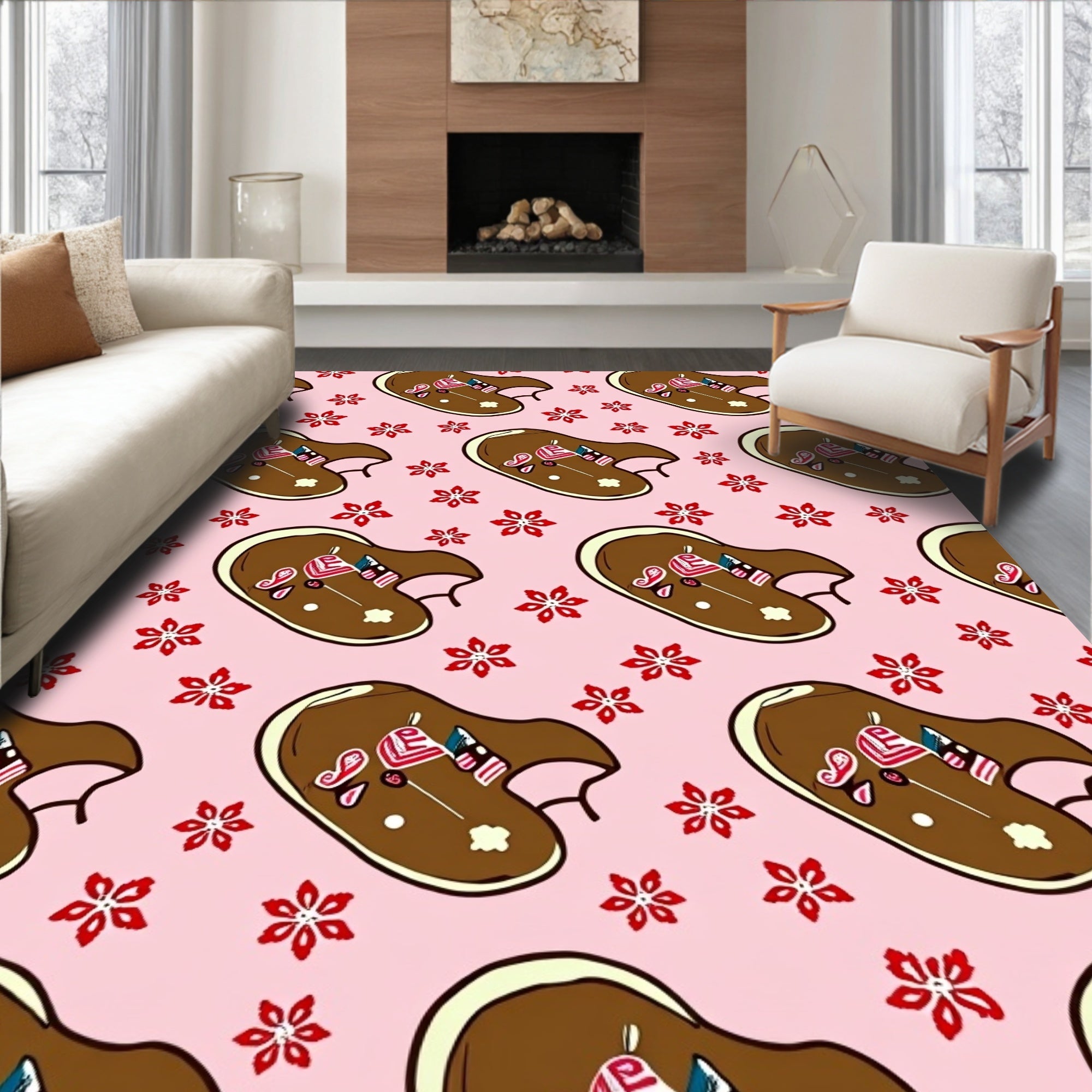 Pink Chocolate Lip Palette Rug