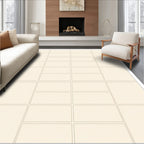 Subtle Cream Brick Tile Rug