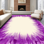 Vibrant Purple Burst Abstract Rug