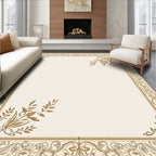 Ornate Gold Leaf Border Rug
