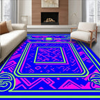 Radical Neon Circuit Board Rug
