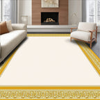 Regal Gold Ornate Border Rug