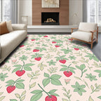 Sweet Strawberry Fields Garden Rug