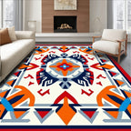 Bold Geometric Aztec Inspired Rug