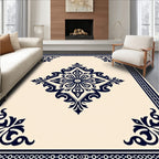 Navy Royal Lace Medallion Rug