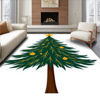 Emerald Pine Ornaments Star Top Rug