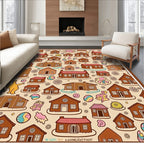 Gingerbread Village House Collection Rug