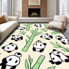 Playful Panda Bamboo Grove Rug