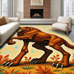 Golden Lion Aquatic Swirls Rug