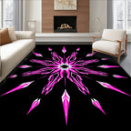 Vibrant Pink Starburst Bloom Rug