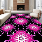 Vibrant Pink Starburst Bloom Rug