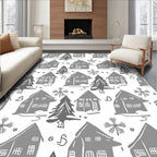 Whimsical Village Winter Collection Rug