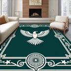 Emerald Majestic Eagle Frame Rug
