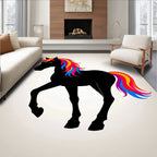 Vibrant Rainbow Mane And Tail Horse Rug