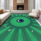 Emerald Green Celestial Eye Rug