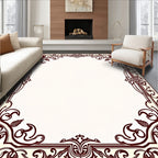 Ornate Burgundy Floral Archway Rug