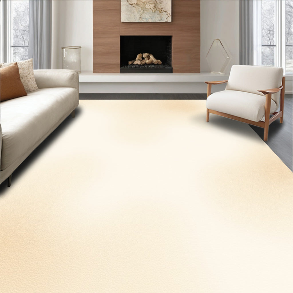 Creamy Beige Soft Texture Rug