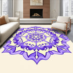 Serene Purple Mandala Floral Rug