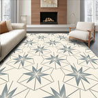 Geometric Starburst Cream Gray Rug