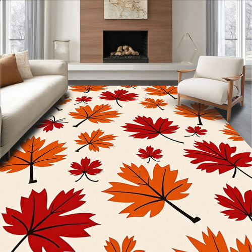 Autumn Maple Leaf Fall Colors Rug