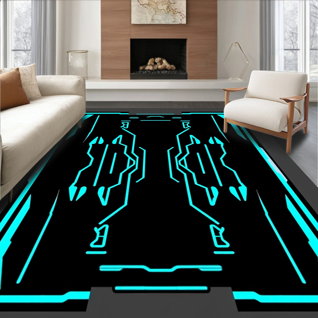 Cybernetic Circuit Board Graphic Rug