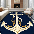 Nautical Anchor Rope Celtic Border Rug
