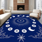Celestial Night Sky Phases Rug