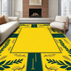 Golden Yellow Botanical Garden Accents Rug