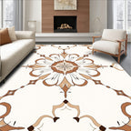 Ornate Caramel Star Medallion Rug