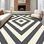 Charcoal Diamond Geo Illusion Rug