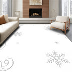 Winter Wonderland Snowflake Scatter Rug