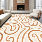 Copper Swirl Organic Flow Rug