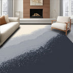 Graduated Grey Textured Layers Rug