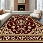 Crimson Gold Oriental Vine Rug